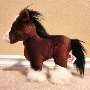 Webkinz Clydesdale Horse Stuffed Animal Plush Toy